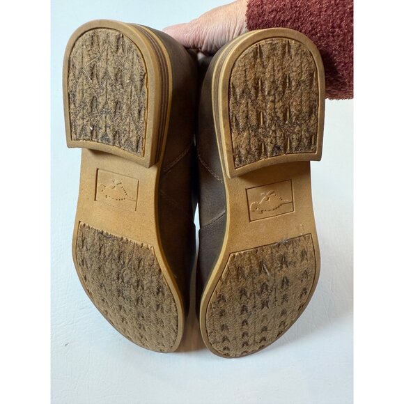 Rocket Dog Brown Faux Leather Ankle Boots booties Size US 10 low heel - Picture 4 of 10